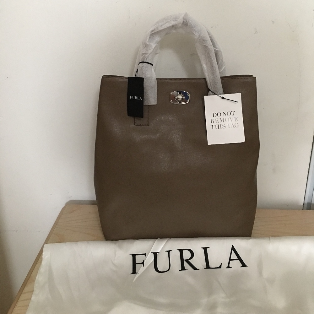NWT Brand New FURLA 'Apaloosa' Tall Leather Tote